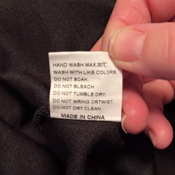 LUNAJANY BLACK DRESS WITH POLKA DOT TRIM. NWT. SIZE SMALL - Picture 7 of 9